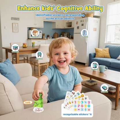 Interactive Dinosaur Flash Cards for Kids, Montessori Learning Toy with 148 Cards, 592 Words and Sound Learning