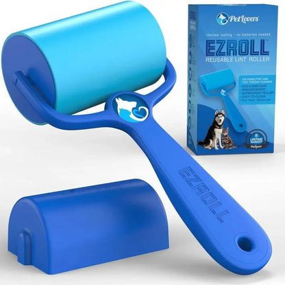 Reusable Pet Hair Remover Roller, Washable Lint Roller for Dog & Cat Fur Cleaning on Clothes, Furniture and Car