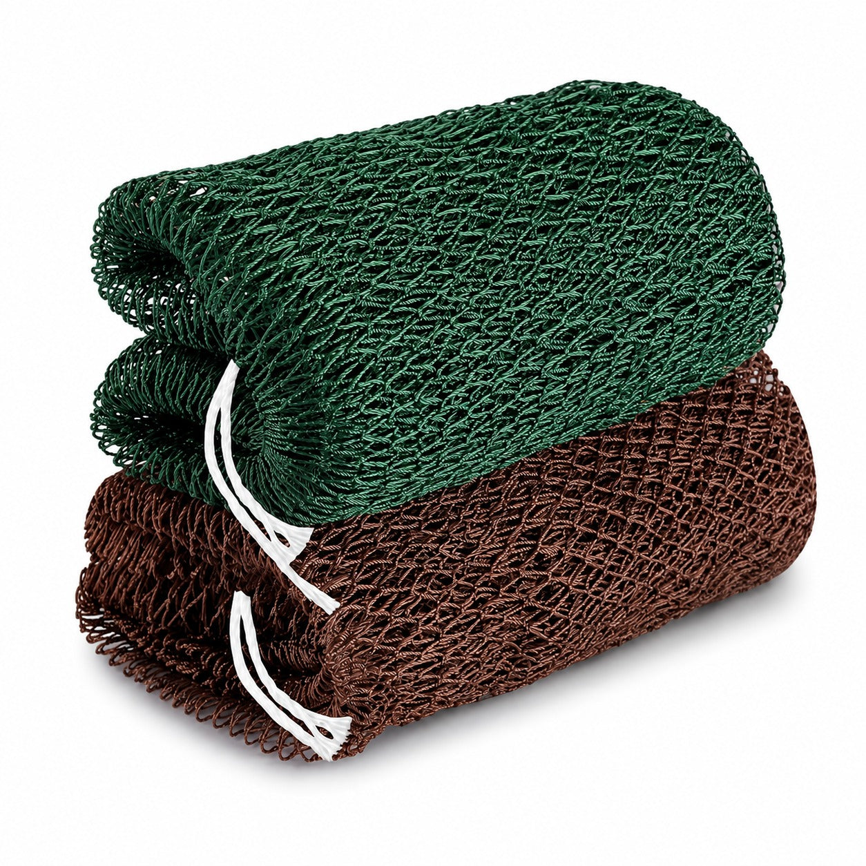 African Net Sponge with Knots, Exfoliating Shower Loofah Bath Sponge, Long Lasting Body Scrubber for Women & Men, Portable Travel Bath Accessory