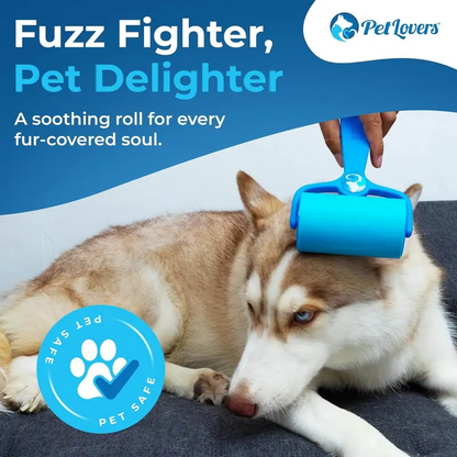 Reusable Pet Hair Remover Roller, Washable Lint Roller for Dog & Cat Fur Cleaning on Clothes, Furniture and Car
